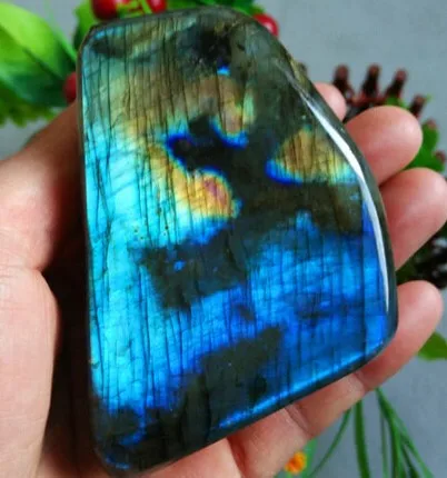 YM 315 натуральный Лабрадорит Кристалл Грубый полированный из Мадагаскара | Дом и