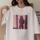 Футболка женская с принтом сатаны дьявола, пикантная Милая рубашка в стиле Харадзюку, готический винтажный Повседневный Свободный Топ с коротким рукавом для девушек, 2019