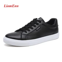 leather womens shoes 2021 spring white black sneakers women sport shoes flats tennis casual men vulcanize shoe large size 35 44