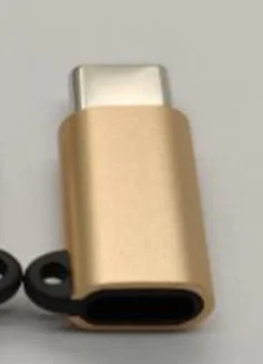 Золотой Адаптер Micro USB Женский к USBC Мужской конвертер для huawei mate 20 X Pro P20 P30 samsung S9 S10 Plus Micro Usb к type-C зарядное устройство - Цвет: Золотой