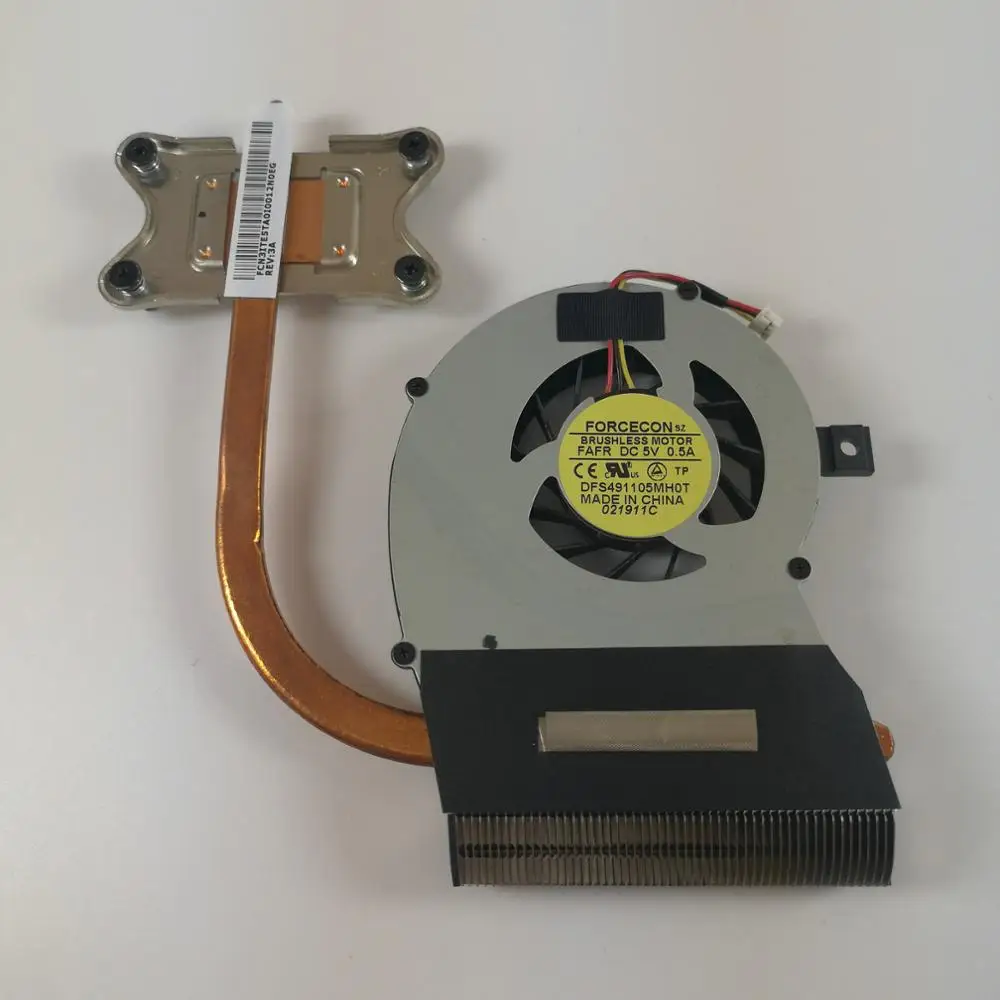 Новый оригинальный ноутбук радиатор процессора вентилятор охлаждения для