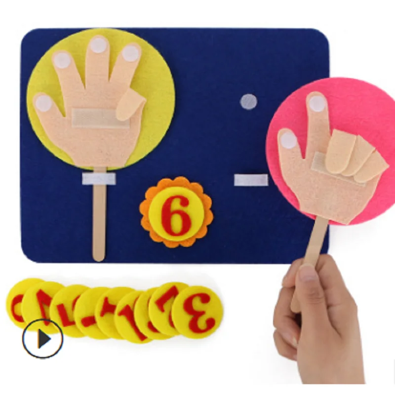 

Baby Montessori Material Finger Counting Math Toys for Kids Montessori Teaching Aids Cloth Educational Toy for Children E1846F