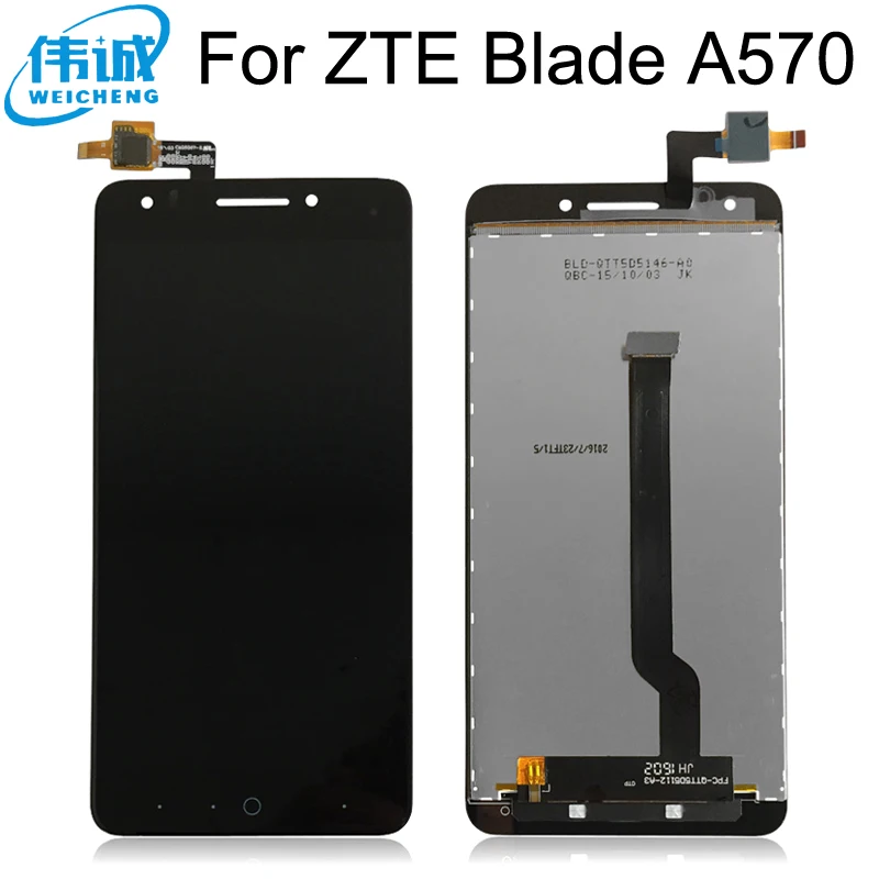 

Для ZTE Blade A570 T617 A813 ЖК-датчик дисплей кодирующий преобразователь сенсорного экрана в сборе Замена 100% оригинал протестирован