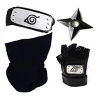 Аниме Какаши перчатки Ниндзя Косплей костюмы Аксессуары Какаши варежки одежда вокруг реквизит ниндзя перчатка шапка PU
