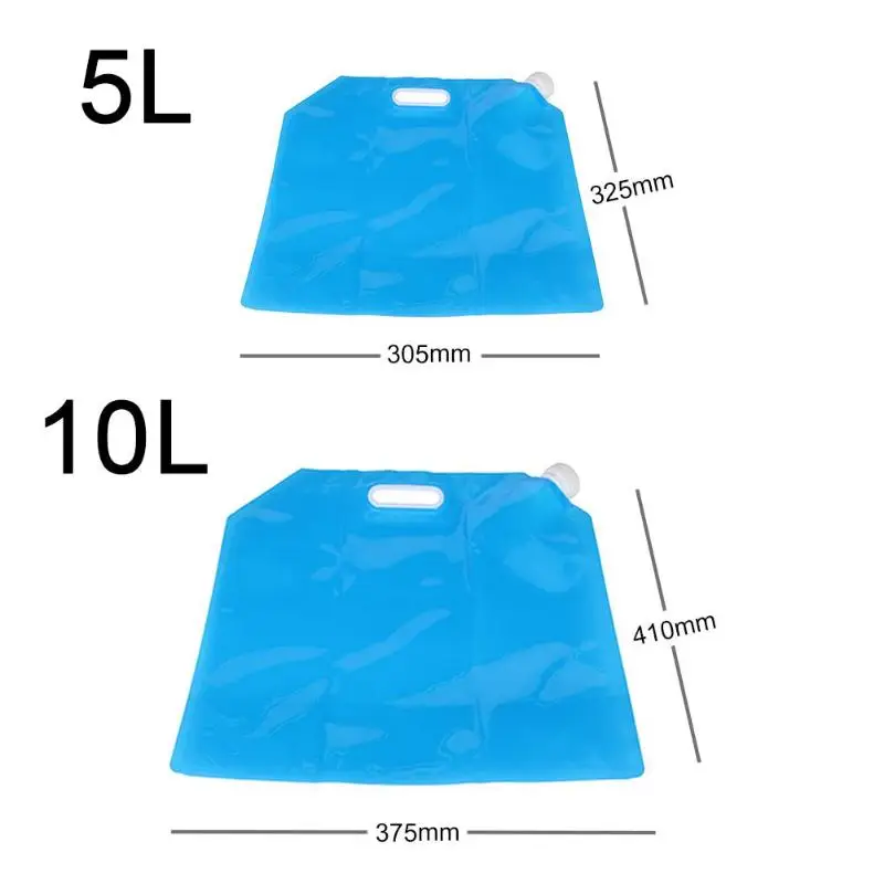 Foldable Water Storage Container PVC Portable Outdoor Camping Water Carrier Bags Environmentally Friendly Foldable Reusable