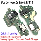 100% Оригинальный шлейф USB Type-C для Lenovo Z6 Lite L38111 док-станция зарядное устройство разъем зарядный шлейф Замена шлейфа