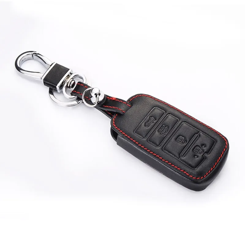 

Кожаный чехол для автомобильного ключа для Kia Sorento K900, новый K7 Cadenza 2017 2018 2019, 4 кнопки, сумка для смарт-ключей с дистанционным управлением
