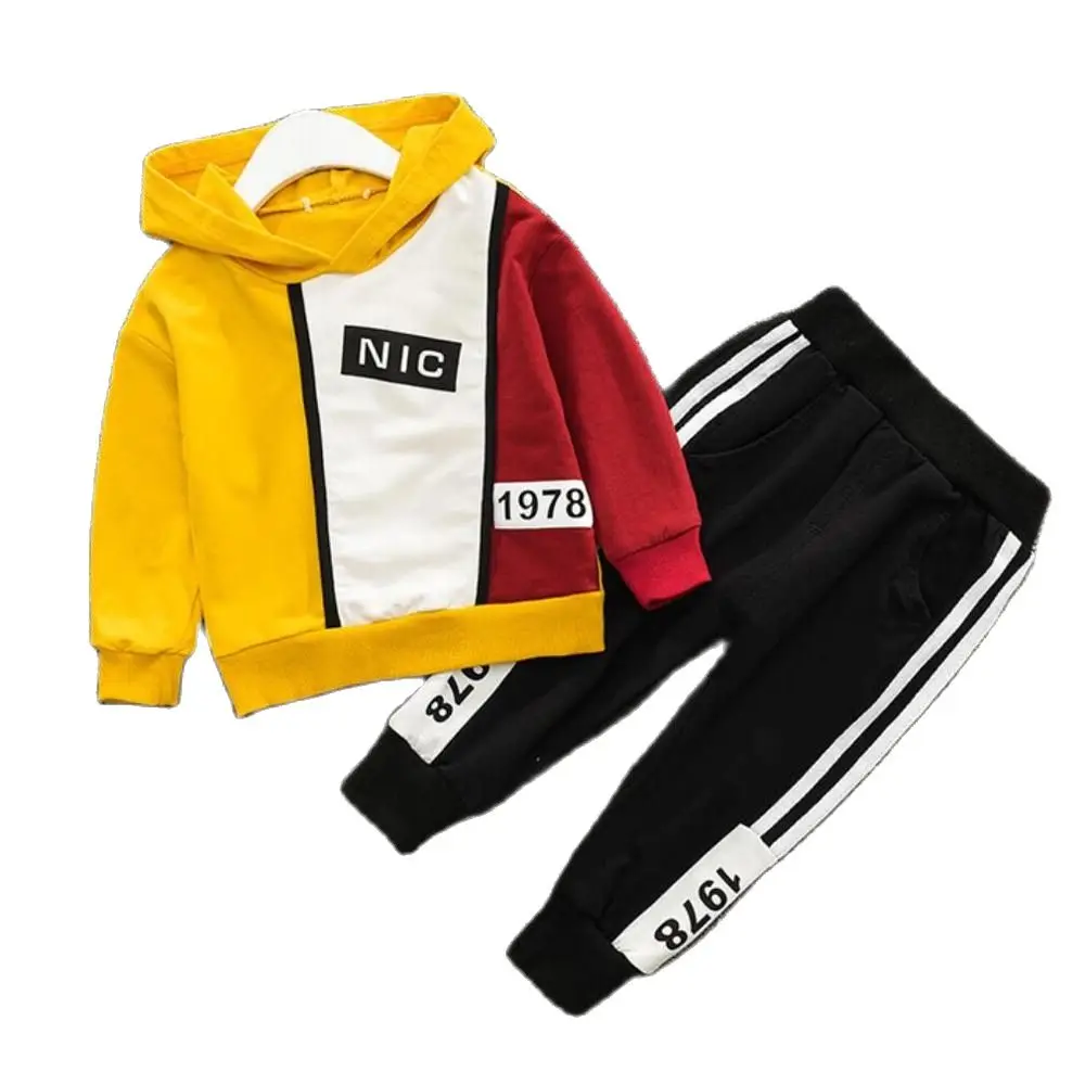 Осенние комплекты одежды для мальчиков и девочек детская одежда детские топы