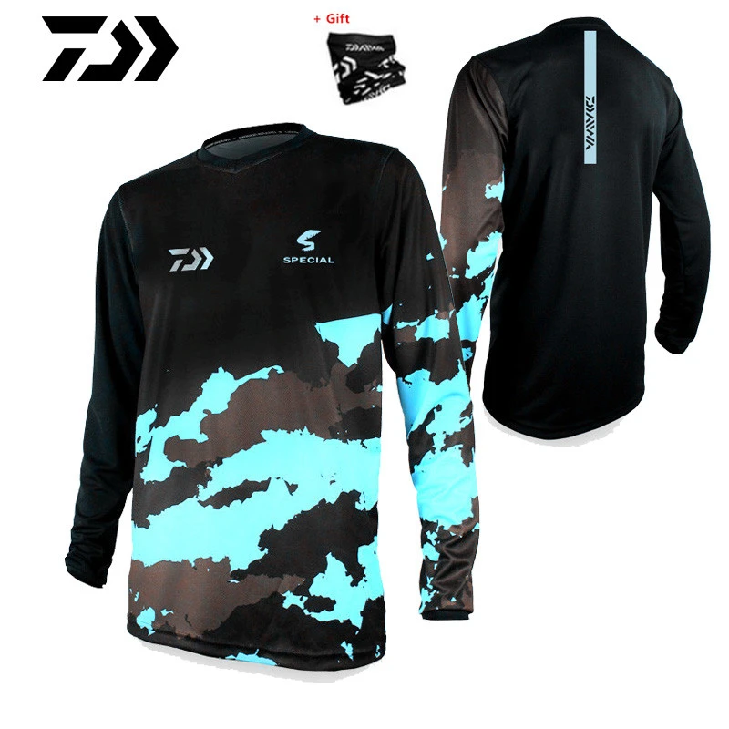 Новинка 2020 года: камуфляжная мужская одежда DAIWA для рыбалки с длинным рукавом и