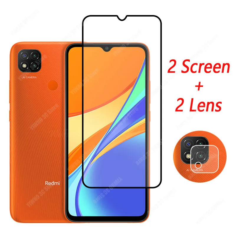 

For Xiaomi Redmi 9C NFC Protective Glass Full Cover Tempered Glas Camera Screen Protector Xaomi Redmi 9C Glass Film 6.53 inch