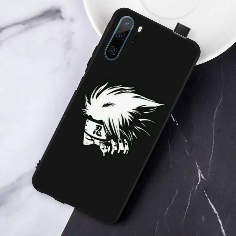 

Anime Naruto Kakashi Gray hair Phone Case For Huawei honor Mate P 10 20 30 40 Pro 10i 9 10 20 8 x Lite