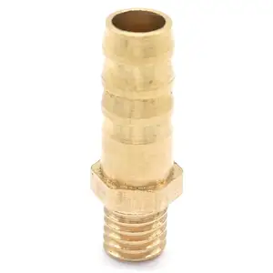 Лот 5 шлангов ID 8 мм x M8 Метрическая наружная резьба Латунная муфта, сращиватель, соединитель, фитинг для топлива, газа, воды