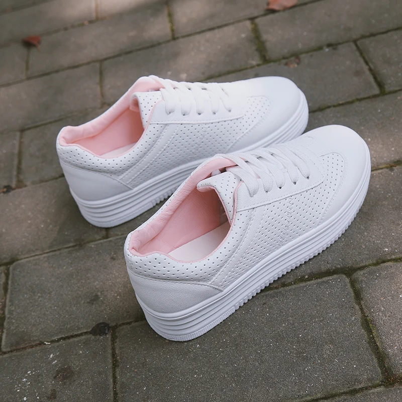 Sapato feminino; женская обувь для тенниса; Tenis Blancos; износостойкая резиновая обувь для бега; женская кожаная обувь на плоской подошве; женская спортивная обувь; 7