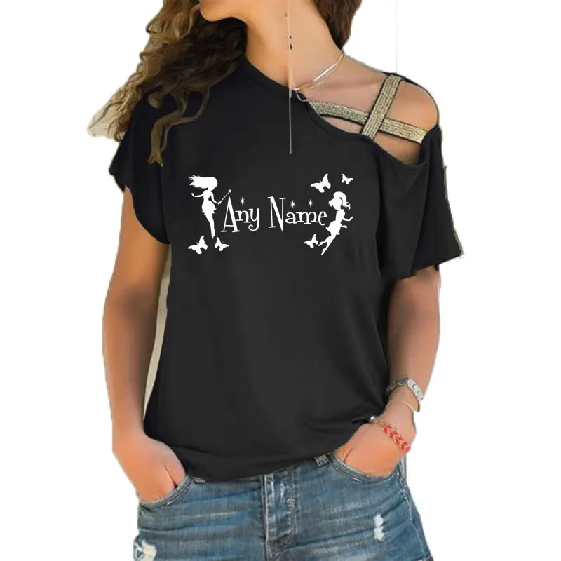 Новинка 2019 футболка для девочек с персонализированным именем и изображением