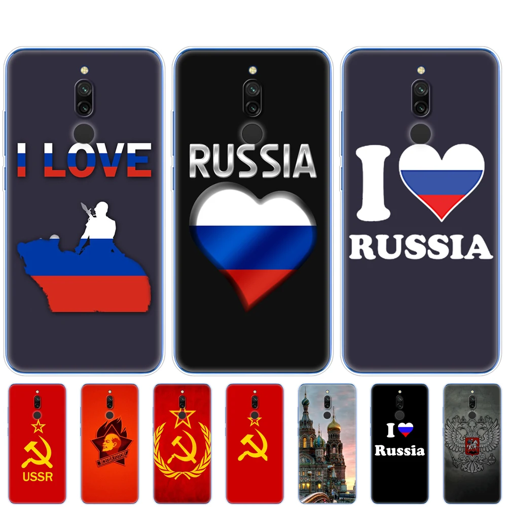 Чехол для redmi 8a 8 чехол note 9 PRO 8T 9S xiaomi mi NOTE 10 lite POCO F2 Pro с российским флагом винтажный