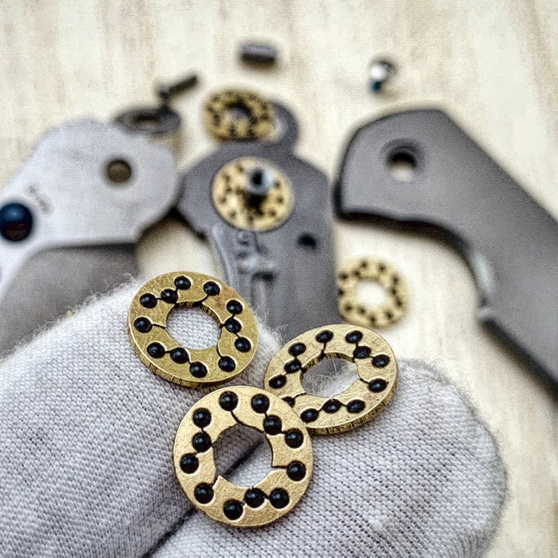 2 шт. латунная рама складной нож подшипник Флиппер керамический для Land 812 |