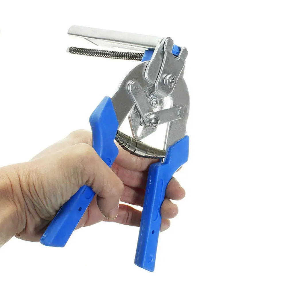 

Blue Semi-Automatic Binding Clamp Anti-Slip Handle Stainless Steel Tied Clamp Hand Tool