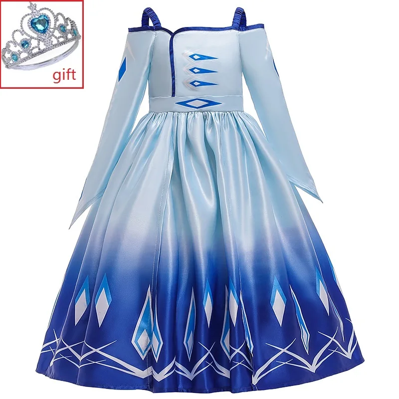 Vestidos infants платья для девочек детские костюмы на Год рождественское платье для вечеринок милые платья в стиле принцессы Эльзы Анны маскарадный костюм