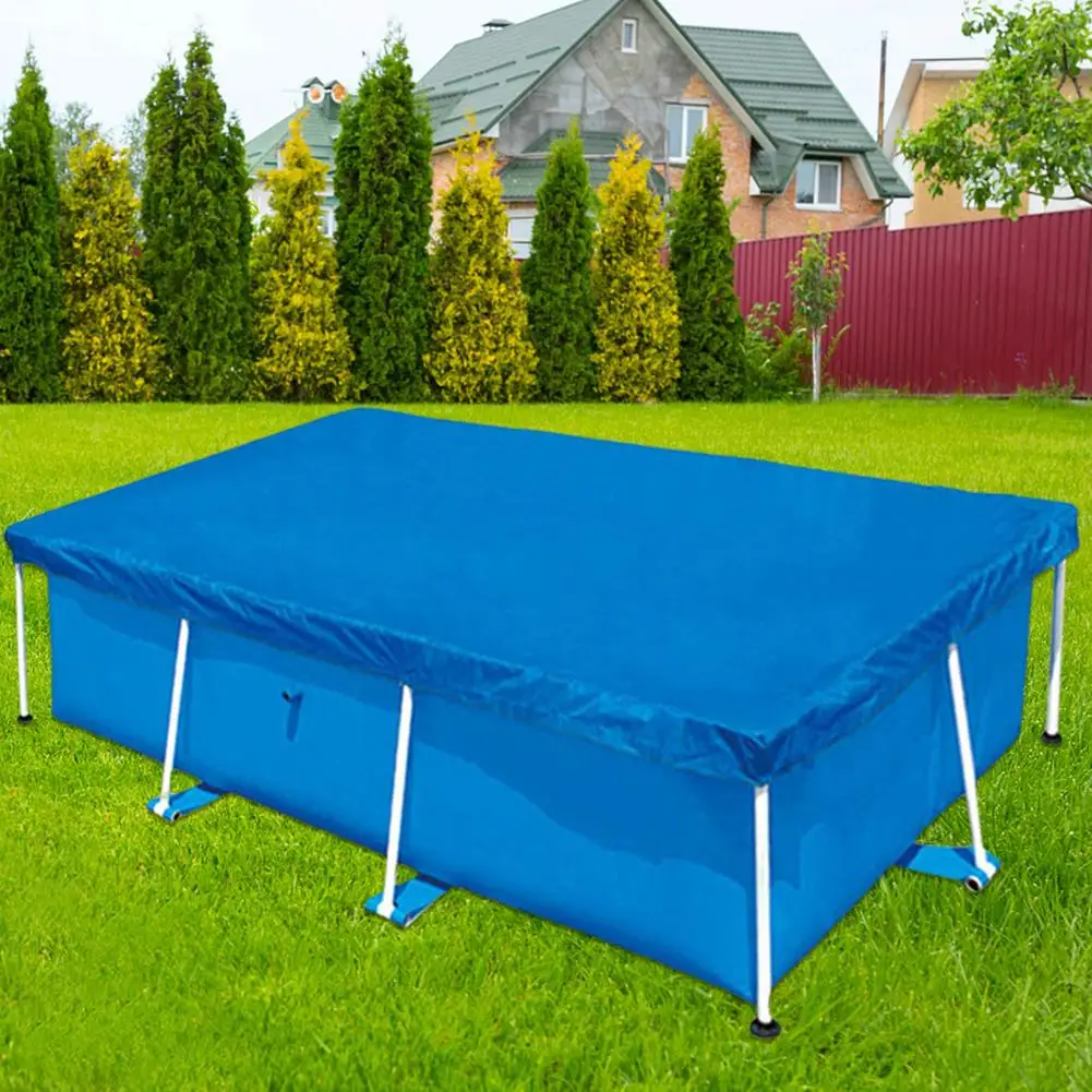 

Swimming Pool Cover Rectangle Waterproof Pool Frame Protector
