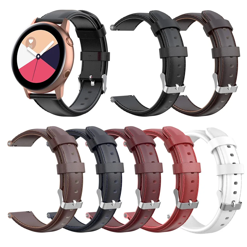 Сменный ремешок eiEuuk из натуральной кожи для наручных часов Samsung Galaxy Watch Active/Galaxy (42