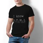 Футболка Silicon Valley Tv Nerd Мужская, модная тенниска оверсайз с принтом HTML Geek из хлопка с графическим принтом