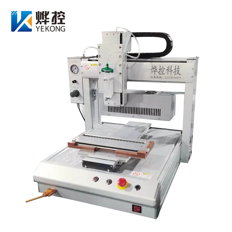 

Solder Paste Dispenser USB Cable Automatic Glue Dispensing Machine With UV Glue Curing Lamp