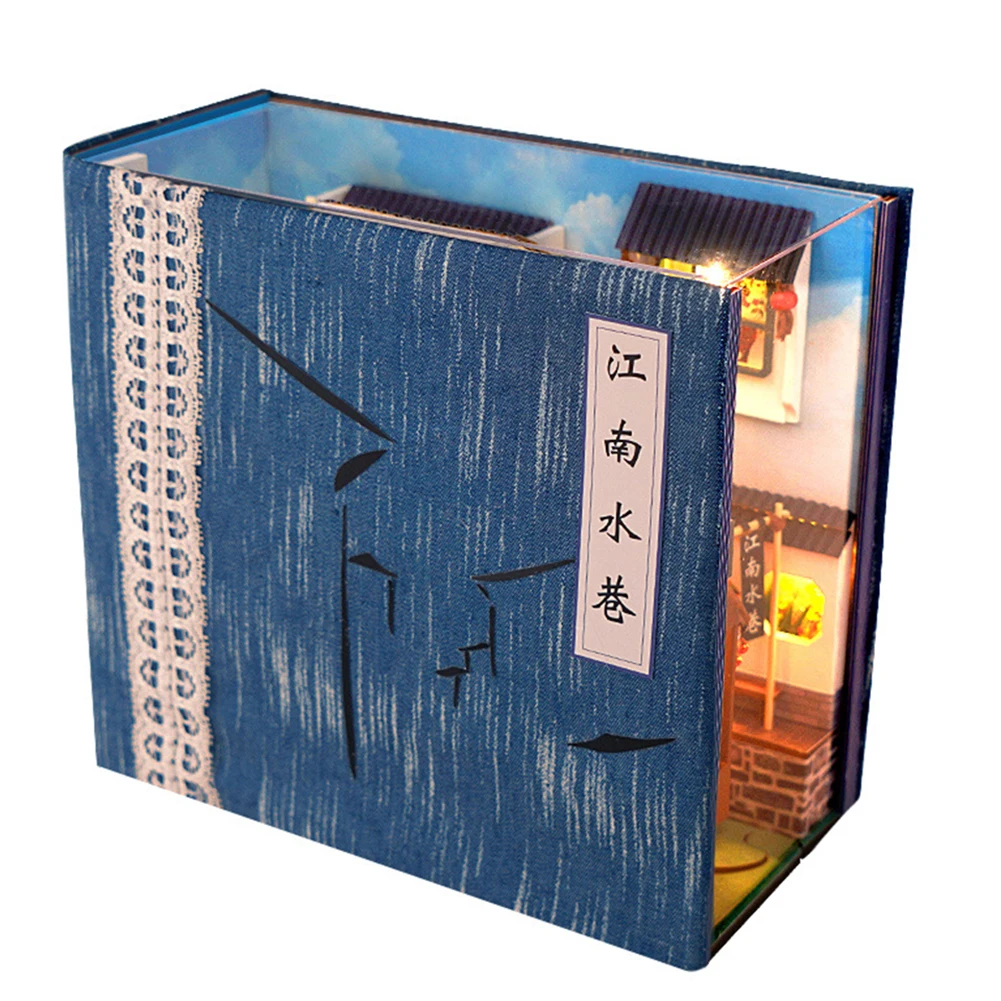 

DIY Chinese Style Dollhouse Wooden Doll House Assemble Miniature Furniture Kit Casa LED Toys for Children Adult Brithday Gifts