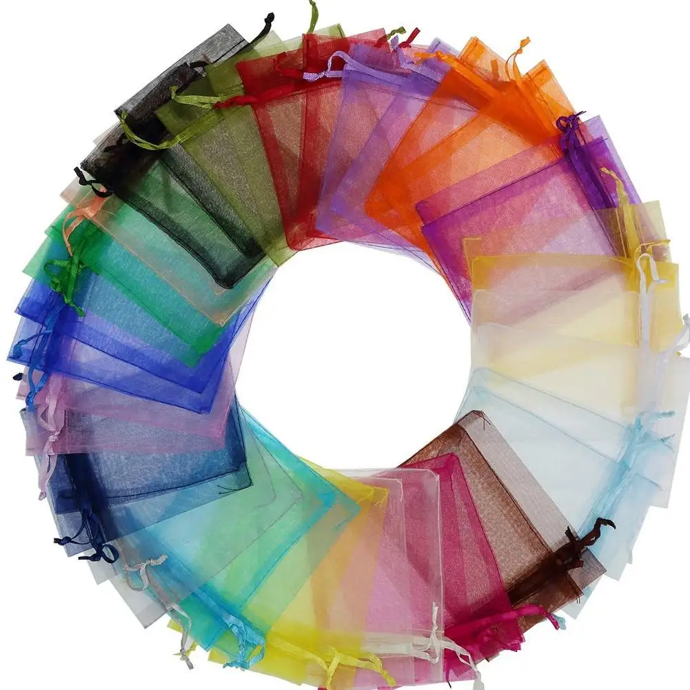 50 шт. мешочки из органзы для упаковки ювелирных изделий | Дом и сад