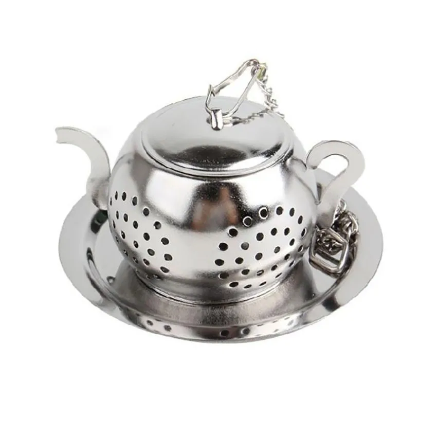 

1 Набор чайный ситечко в форме чайника из нержавеющей стали, мини-ситечко для заваривания чая, фильтр для домашнего чайника, кухонные инстру...