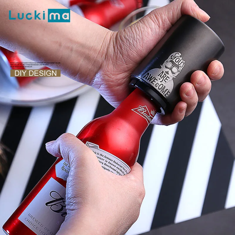 DIY Дизайн Мини открывалка для пивных бутылок предоставляет логотип лазерная