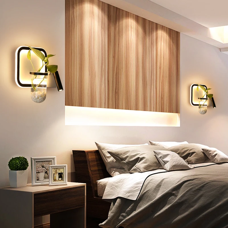 Настенные светильники для помещений декоративные светодиодные с переключателем