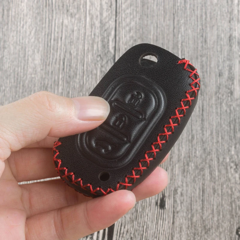 Складной кожаный чехол для ключа автомобиля Lada Priora Sedan sport Vesta Largus Kalina Granta X-Ray XRay