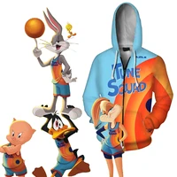 space jam2 lbj basketball hoodie cosplay costumes sports sweatshirt fashion zipper 6 james uniforms jackets halloween costume