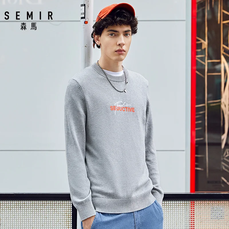 Свитер SEMIR мужской новинка весны 2020 свитер пуловер с круглым вырезом рубашка
