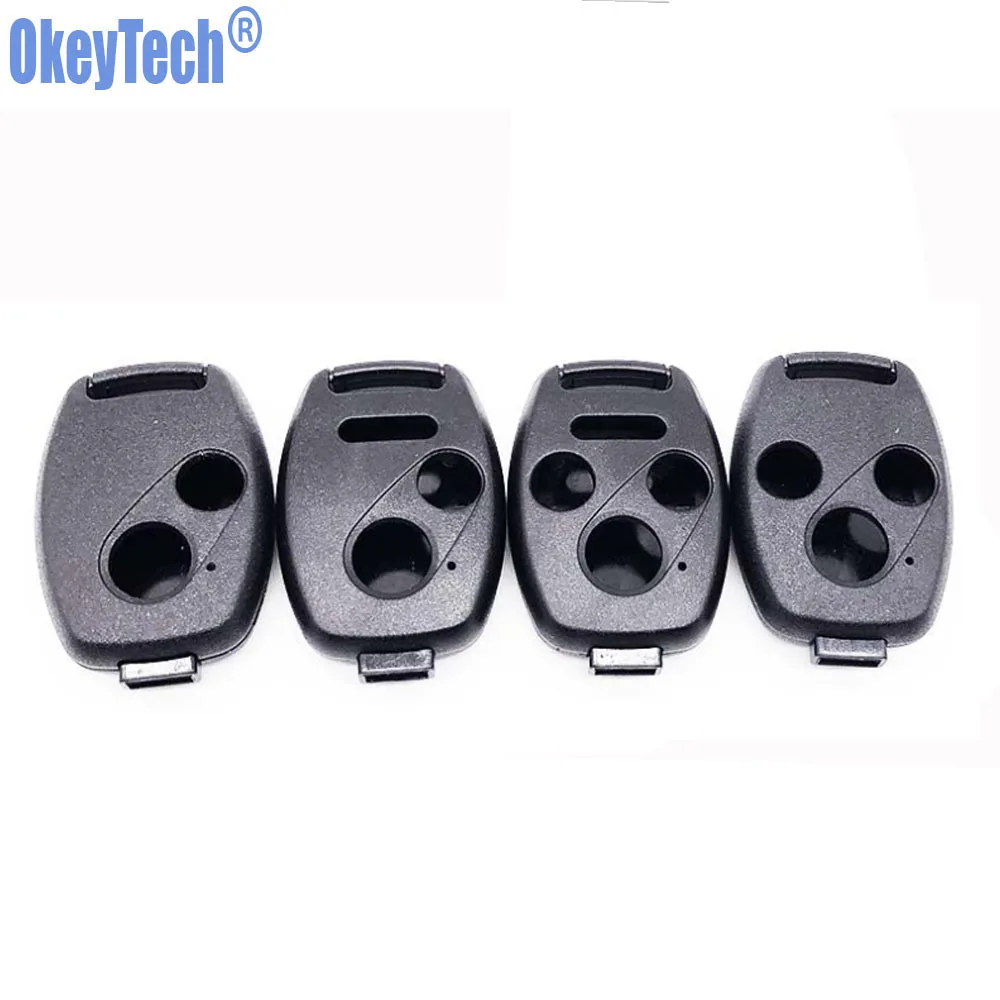 OkeyTech для Honda Accord JAZZ CRV Odyssey Pilot 2007 2013 Чехол автомобильного ключа 2 + 1 3 Сменный брелок