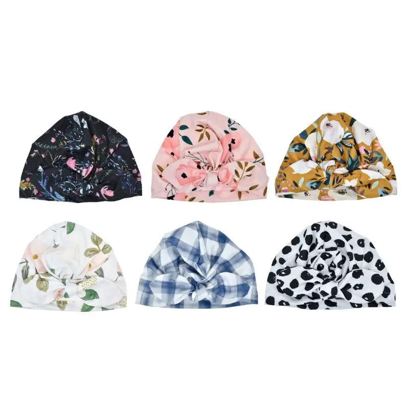 

New Designed Cute Baby Hat Soft Turban Knot Girl Summer Hat Bohemian style Kids Newborn Hat for Baby Girls Infant