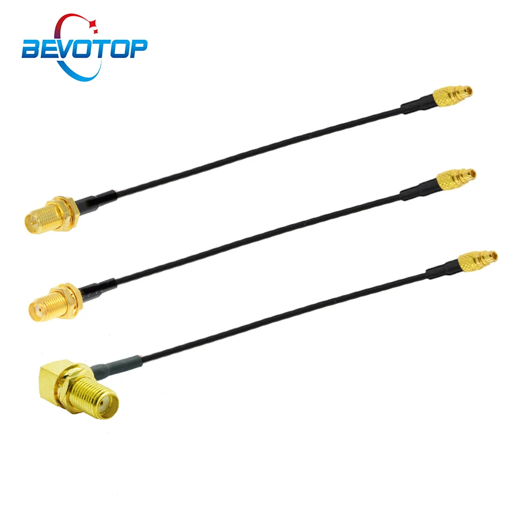 2 шт. MMCX SMA/RP SMA Женский перегородки FPV антенна адаптер RF1.37 коаксиальный кабель