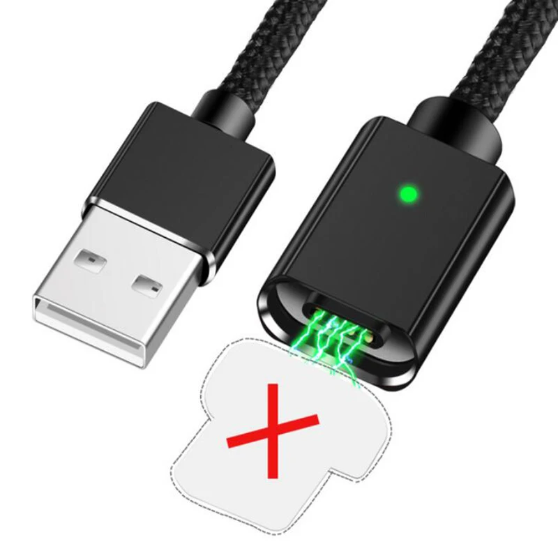 Black Only Cable KSTUCNE Магнитный кабель зарядное устройство Micro usb type C кабель для быстрой зарядки телефона usb Магнит usb c кабель для iphone samsung xiaomi mi9 - Тип штекера: Black Only Cable