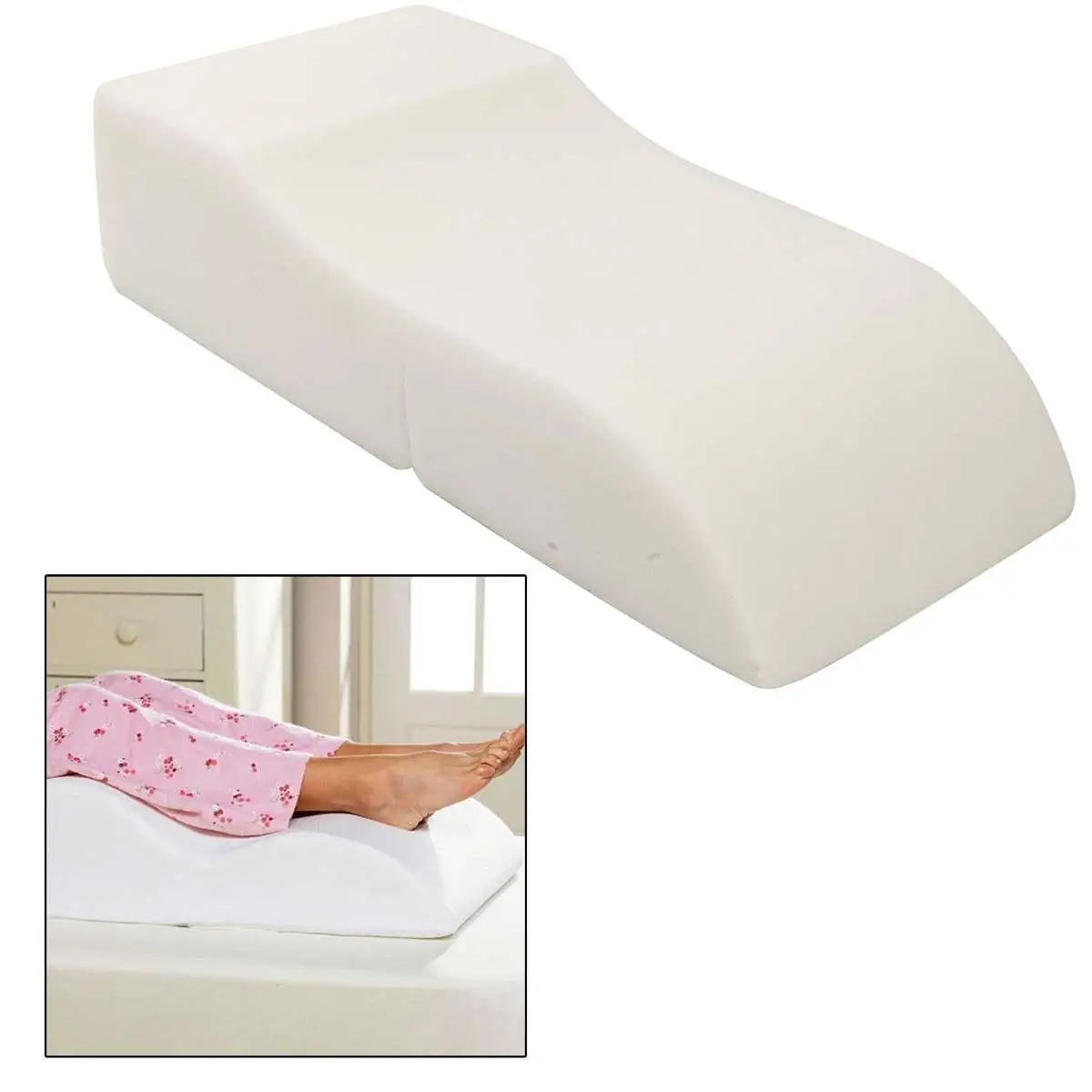 

10 S Shape Sponge Portable Travel Footrest Leg Raiser Pillow Plane Train Body Bed Foot Rest Relax Support Pillow Pad Massage