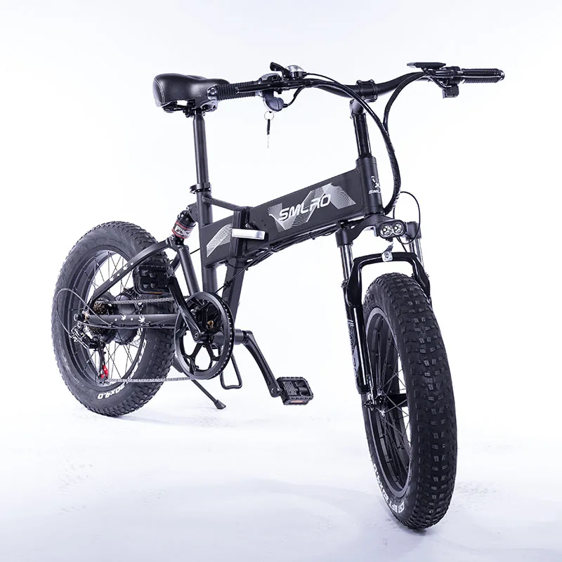 Verkaufen Elektrische Berg Fahrrad Motor 48V 500W Fett Reifen Faltrad Unterstützt Reiten Dämpfung Off-road Schnee Ebike 2020 Neue