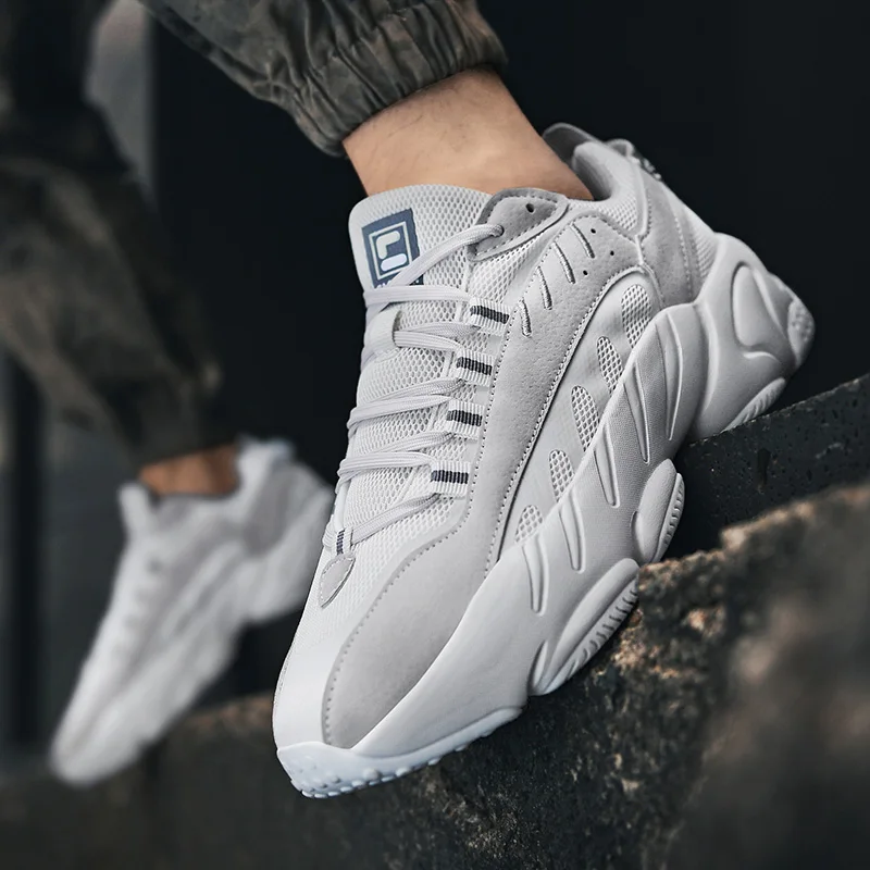 

High Quality Running Shoes for Men 2021 New Style Yellow Thick Sole Men's Sneakers Brand Tenis Trainers Athletic Gym Sport Shoes