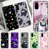 among us game phone case for samsung a10 a10s m10 m11 m20 m30 m31 s m21 m51 cover coque