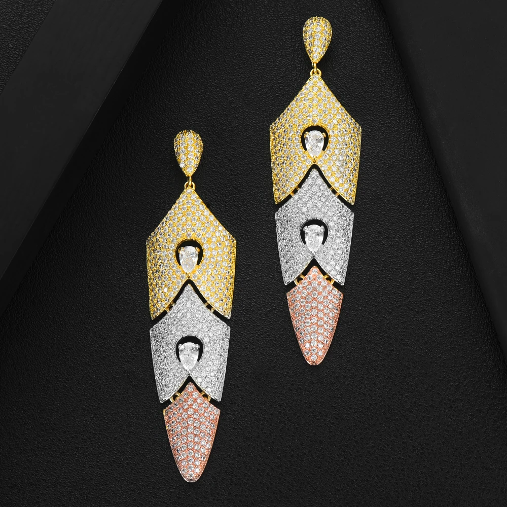 GODKI трендовые длинные серьги для женщин богемные геометрические капли 2020 Brincos