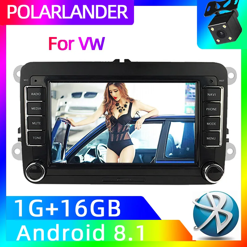 2 Din автомобиль ради, сan-шина Авторадио зеркало с Навигатором GPS Ссылка для VW Polo Volkswagen Passat мультимедиа для Android 7002VW