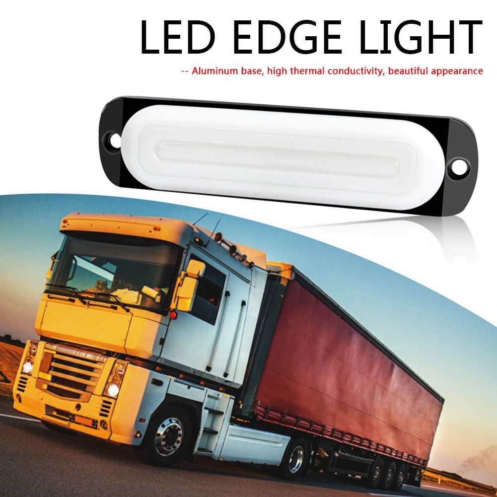 

Удобные Сменные автомобильные аксессуары 12 в 24 В ультратонкий 10 светодиодов для автомобиля грузовика прицепа боковой маркер лампа стробос...