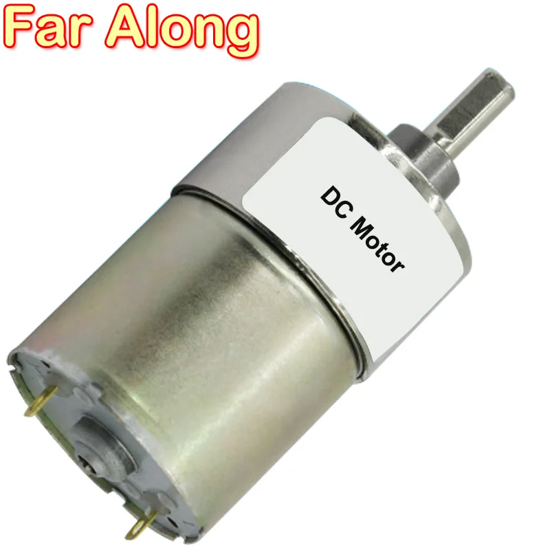 Small DC Geared Motor All Metal Gears DC 12V 24V Low Speed 5 To 600 RPM Reversible Adjustable Speed Shaft Diameter 6MM