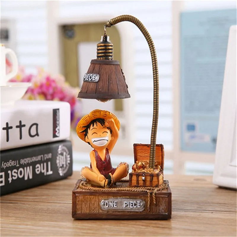 Цельный ночной Светильник Luffy и Joe японские игрушки Аниме изделия из смолы