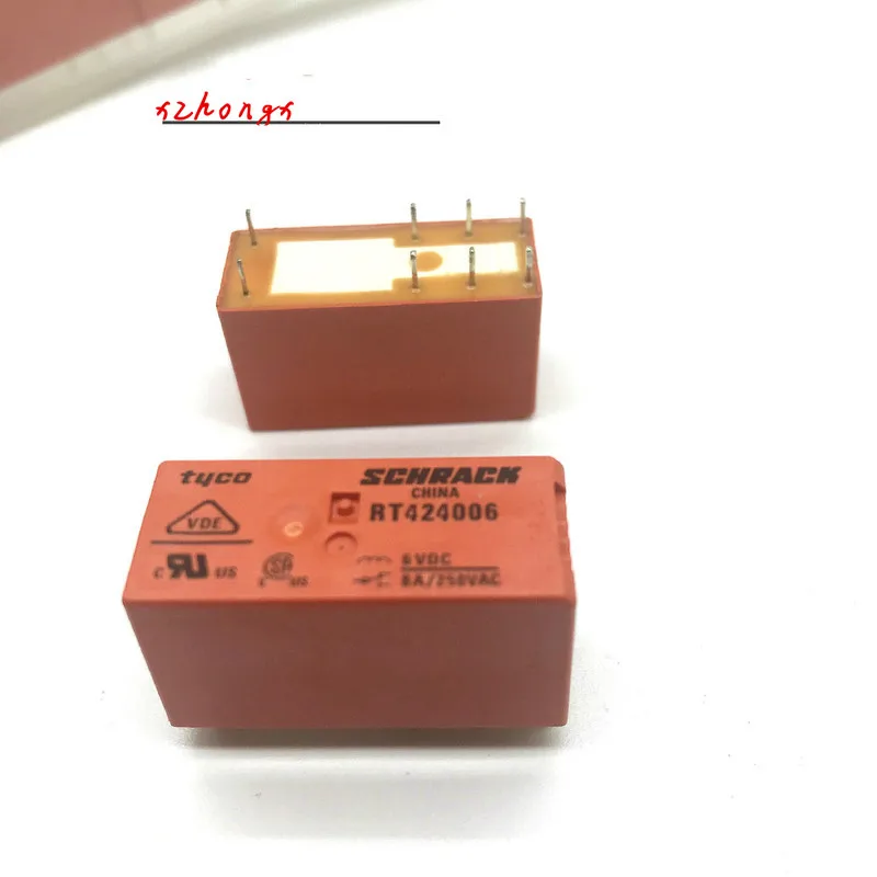 RT424006 8A/250VAC реле 6VDC|Реле| |