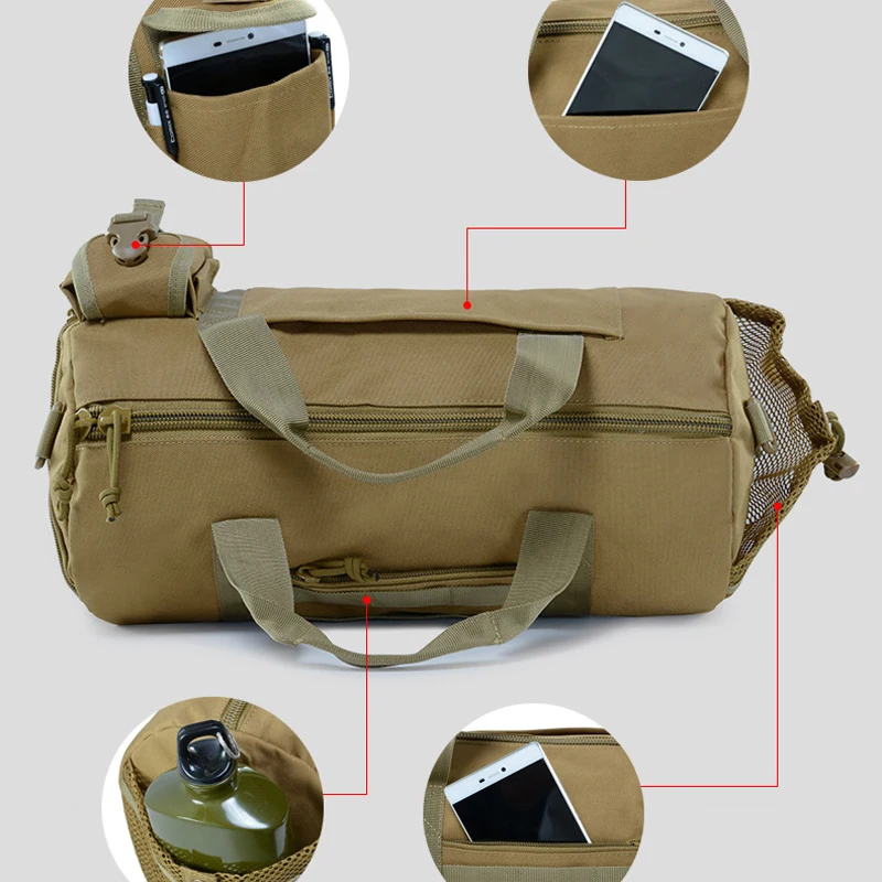 

Military Molle Backpack Army Tactical Camo Bag Men Hiking Travel Fishing Camping Hand Waterproof Shoulder Rucksack 20L Outdoor