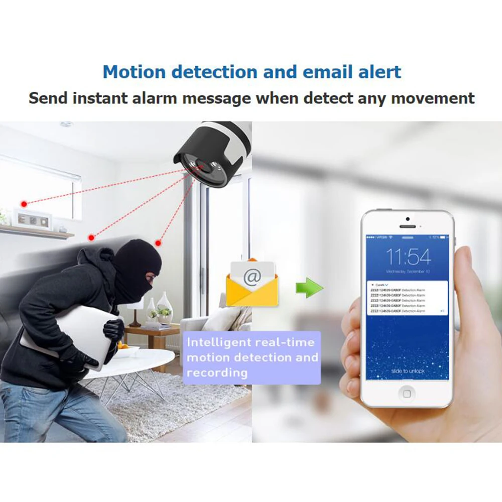 1080P HD IP камера наблюдения беспроводная системы видеонаблюдения WIFI безопасности